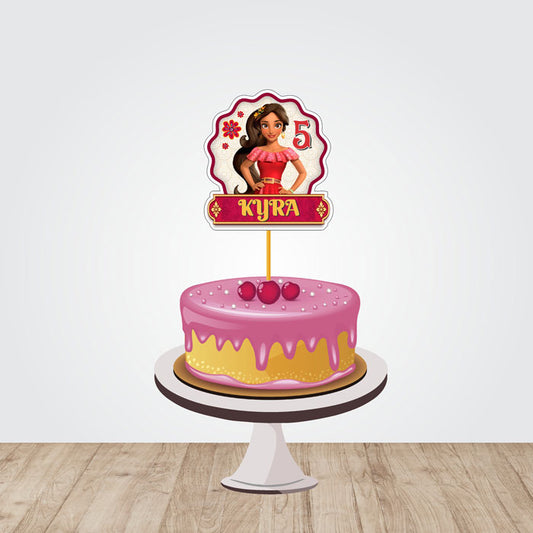 Elena of Avalor Theme Personalized Caketopper