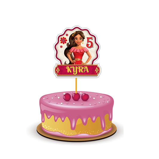 Elena of Avalor Theme Personalized Caketopper