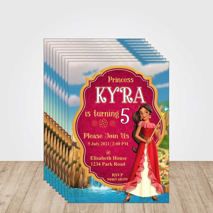Elena of Avalor Theme Invite