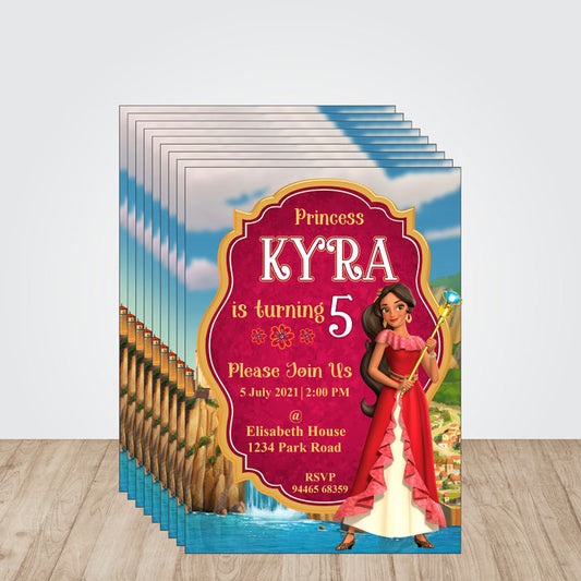 Elena of Avalor Theme Invite