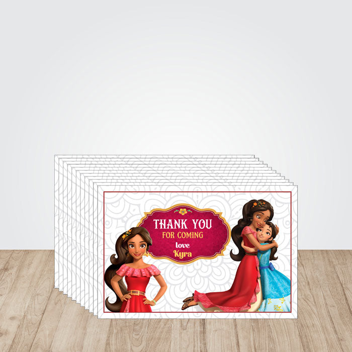 Elena of Avalor Theme Thank You Cards