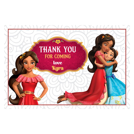 Elena of Avalor Theme Thank You Cards