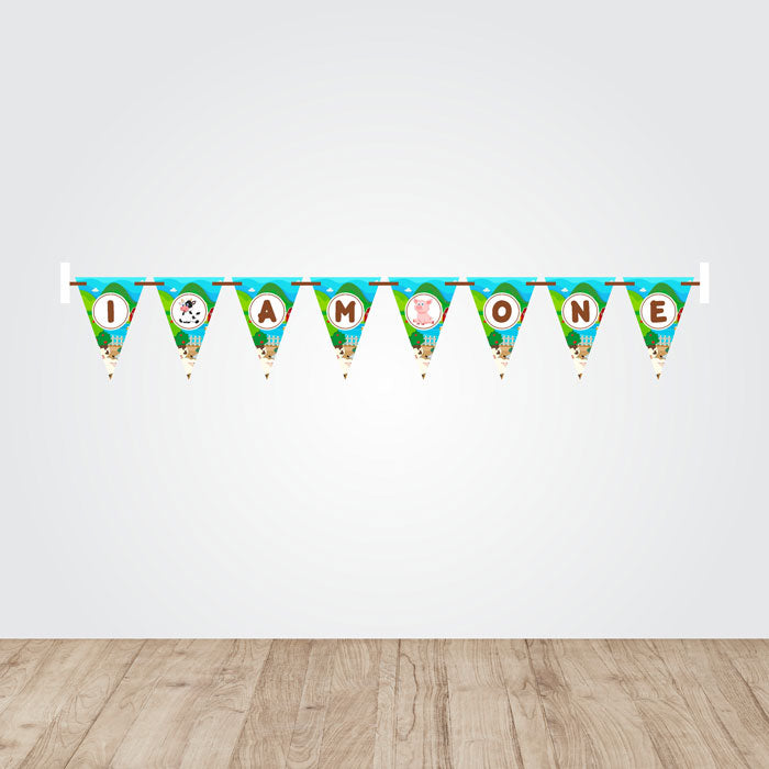 Farm Theme Age Bunting