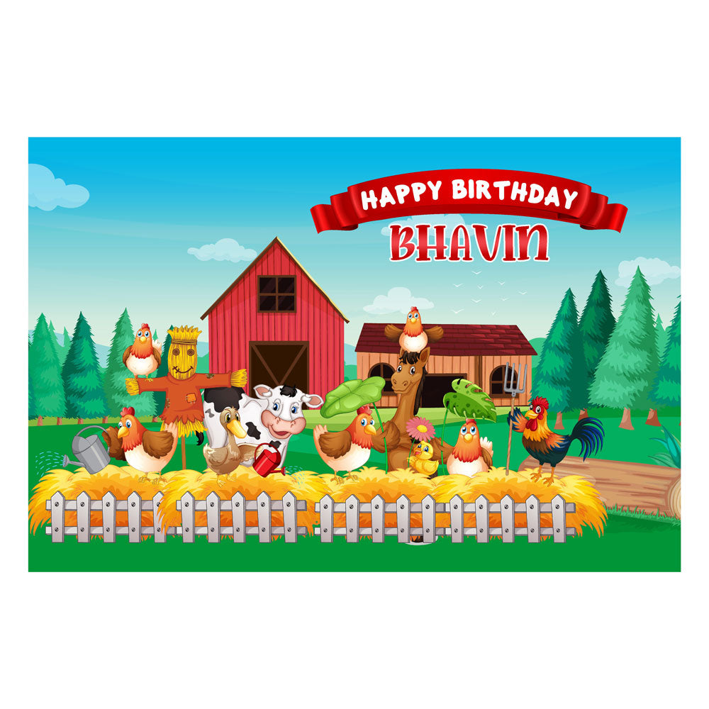 Farm Theme Backdrop