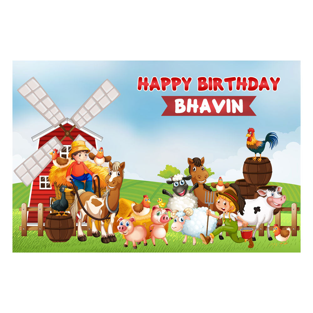 Farm Theme Customized Backdrop