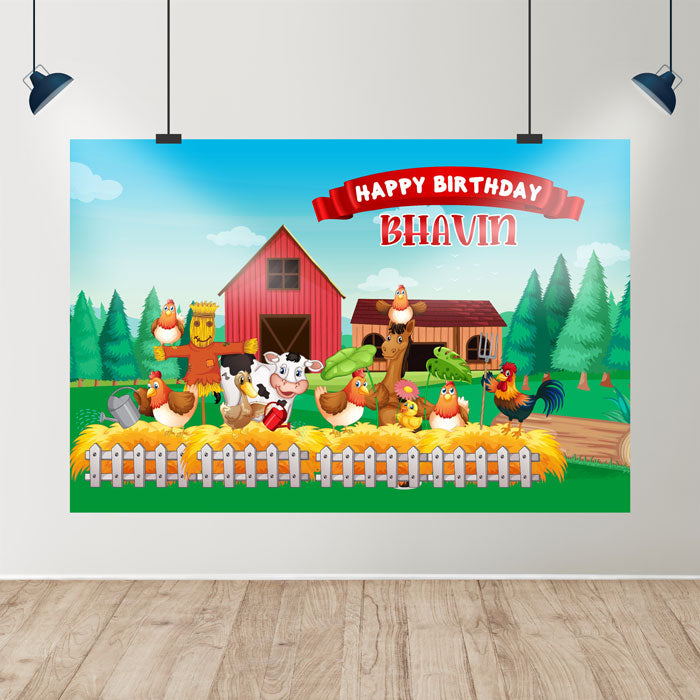 Farm Theme Backdrop