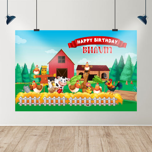 Farm Theme Backdrop