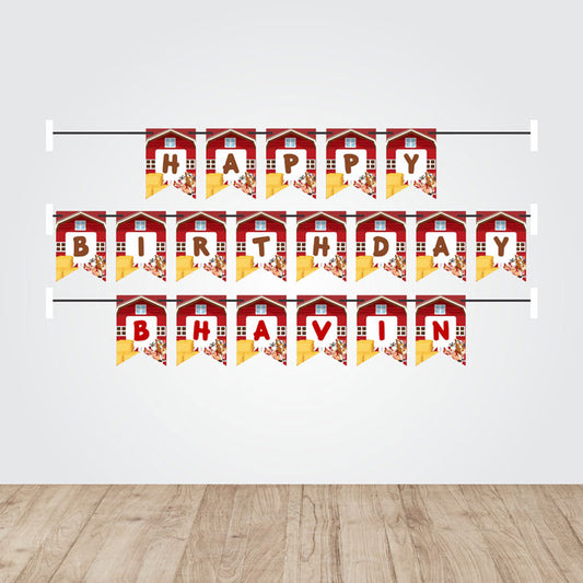 Farm Theme Personalized Bunting