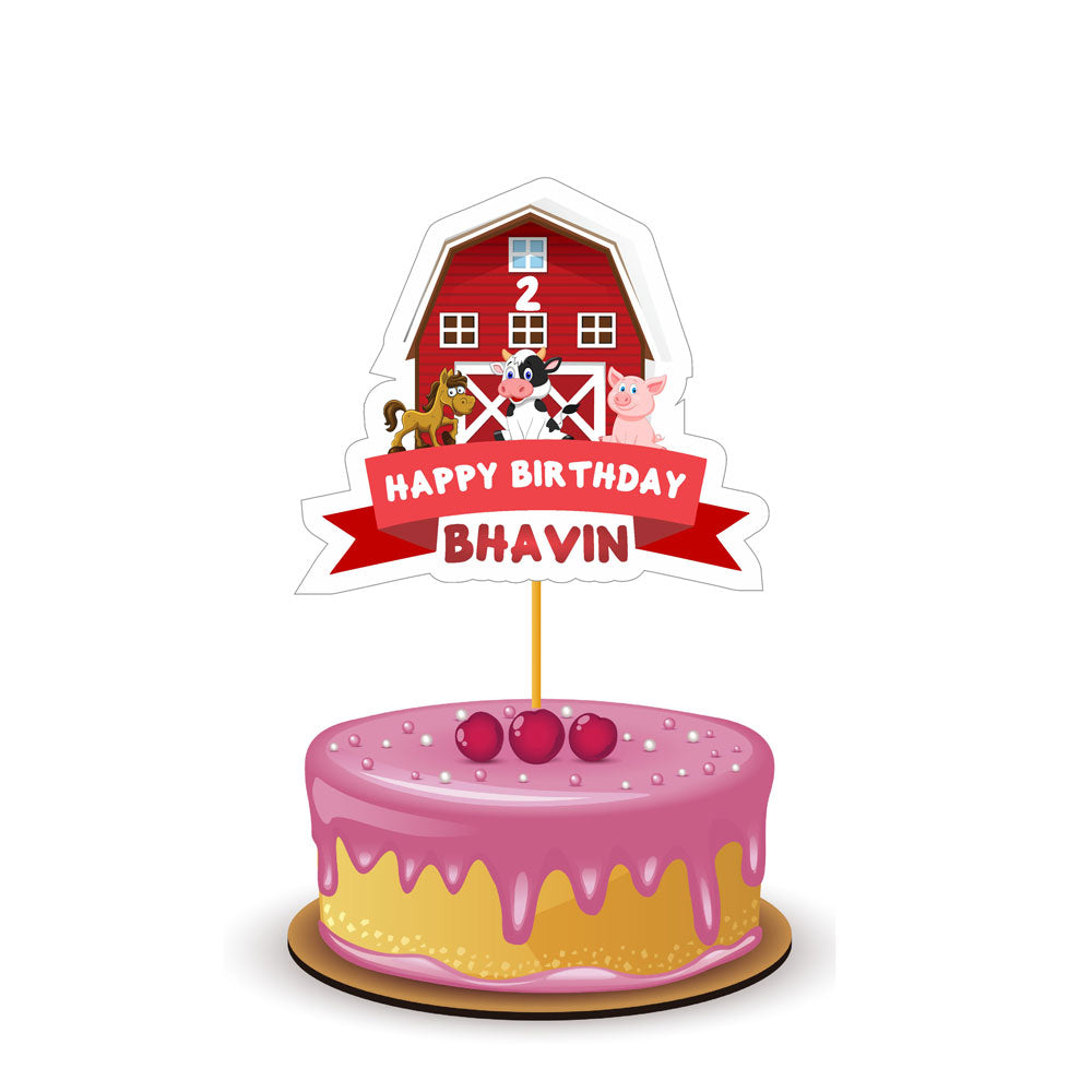 Farm Theme Cassic Caketopper