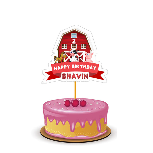 Farm Theme Cassic Caketopper