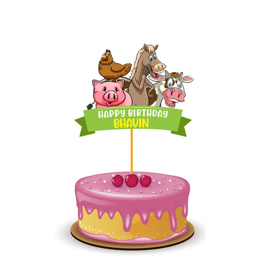 Farm Theme Customized Caketopper