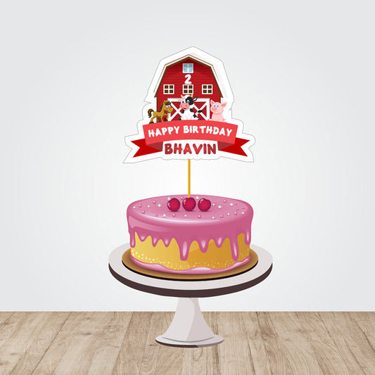 Farm Theme Cassic Caketopper