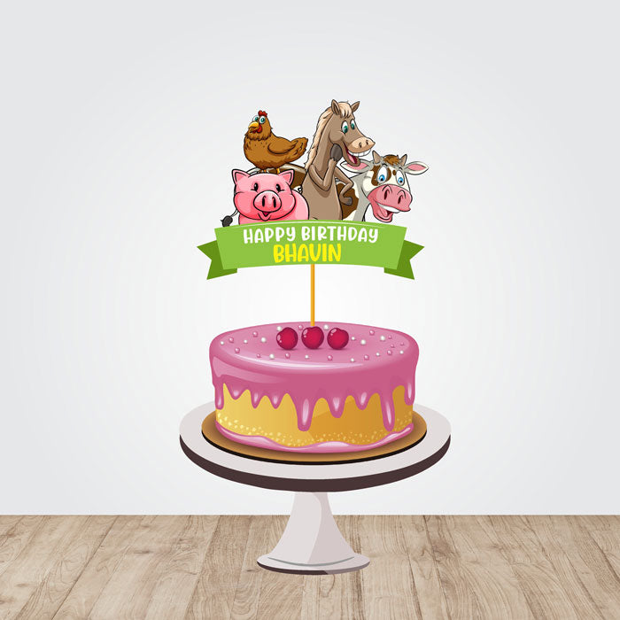 Farm Theme Customized Caketopper
