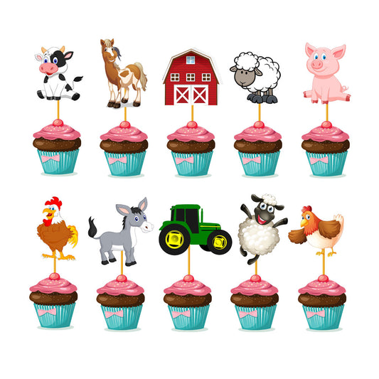 Farm Theme Cupcake Topper
