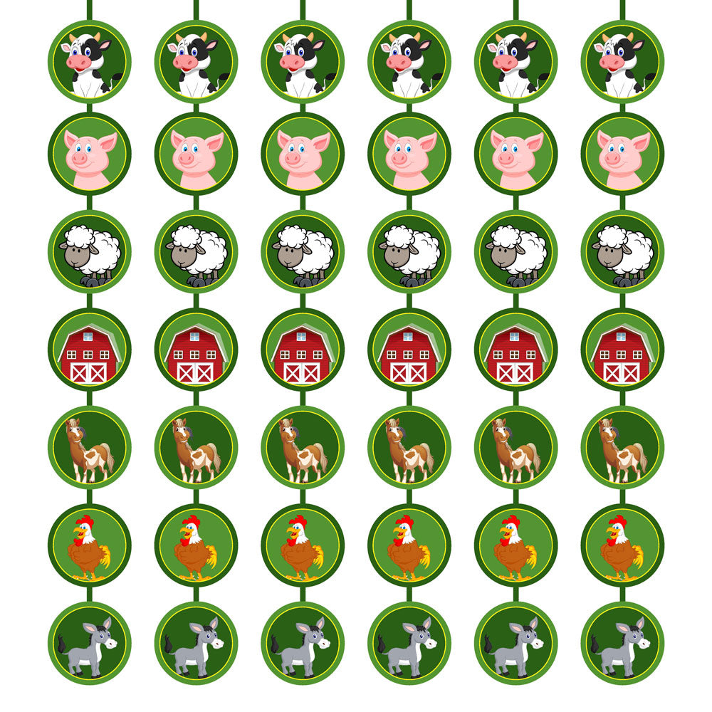 Farm Theme Round Danglers