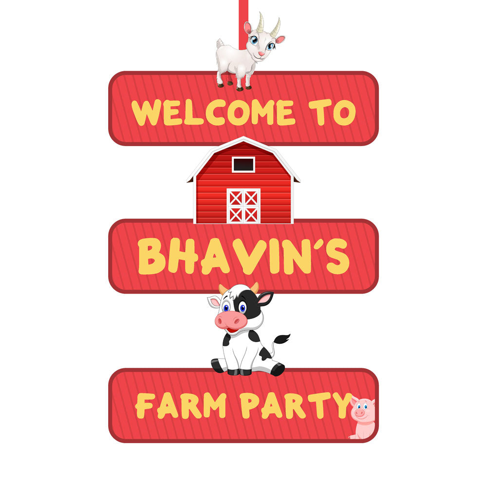 Farm Theme Door Poster