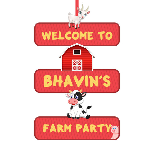 Farm Theme Door Poster