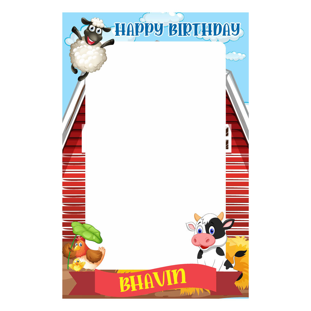 Farm Theme Personalized Photobooth