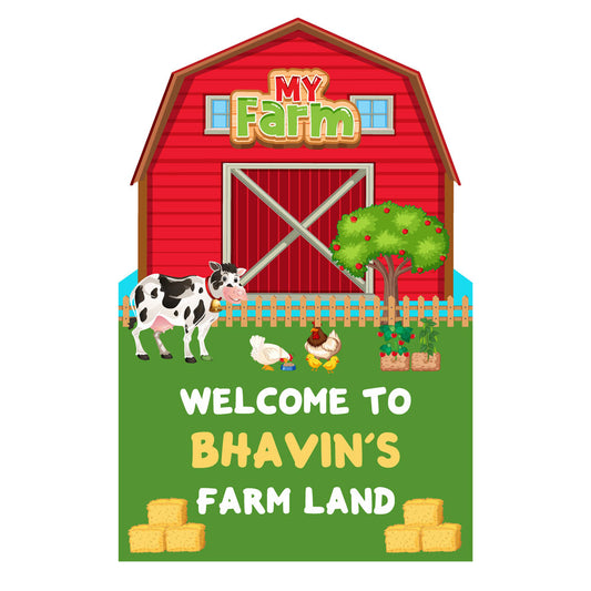 Farm Theme Welcome Board