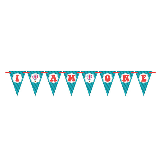 Hot Air Balloon Theme Age Bunting