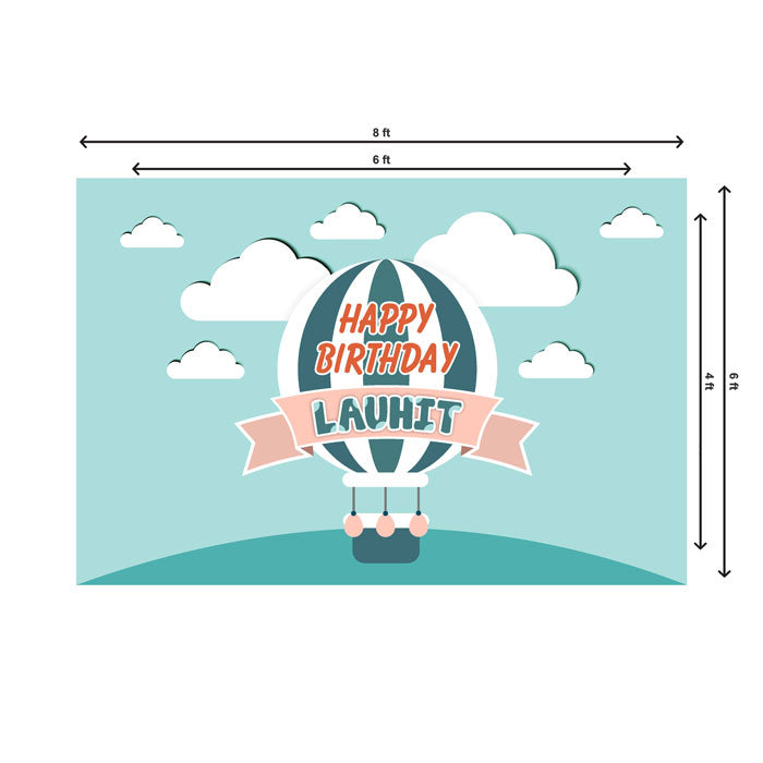 Hot Air Balloon Theme Customized Backdrop