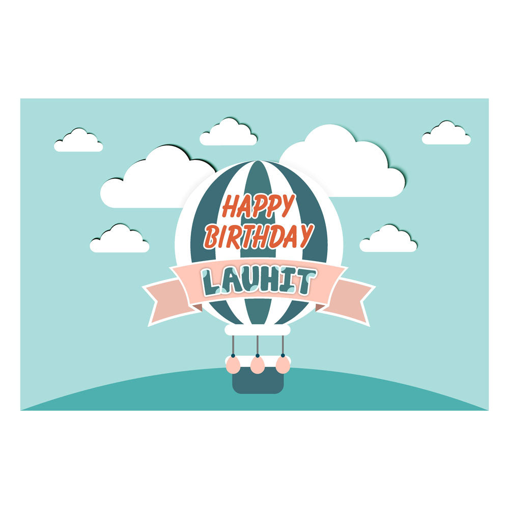 Hot Air Balloon Theme Customized Backdrop