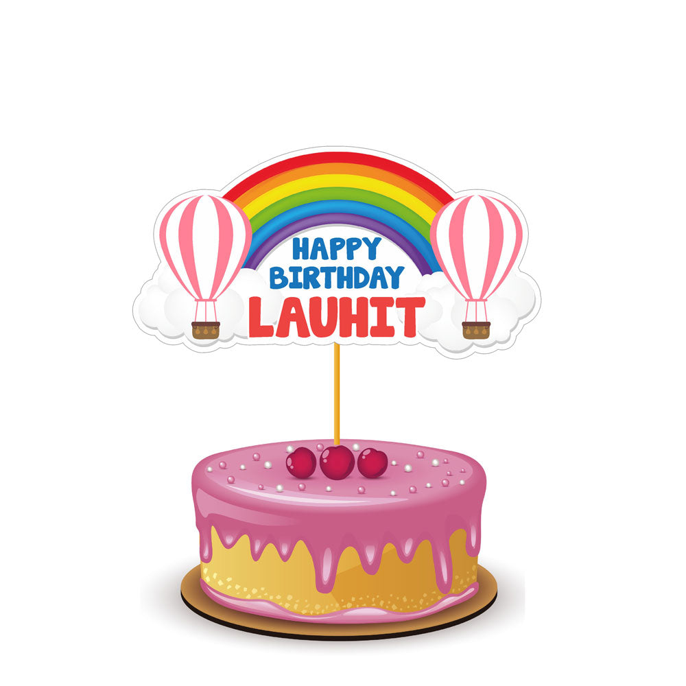 Hot Air Balloon Theme Customized Caketopper