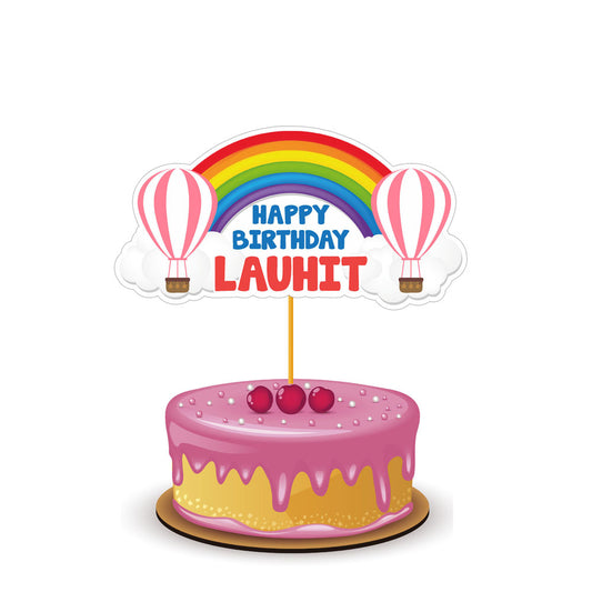 Hot Air Balloon Theme Customized Caketopper