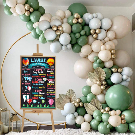 Hot Air Balloon Theme Chalkboard