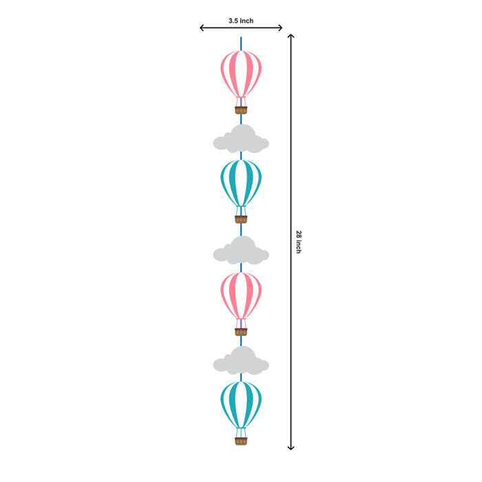 Hot Air Balloon Theme Round Danglers