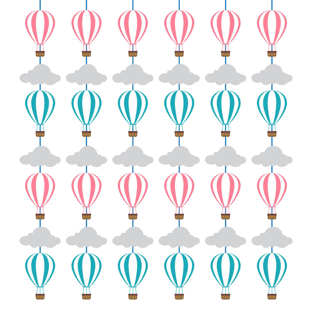 Hot Air Balloon Theme Round Danglers