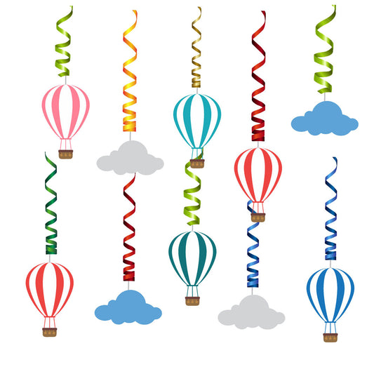 Hot Air Balloon Theme Classic Swirls