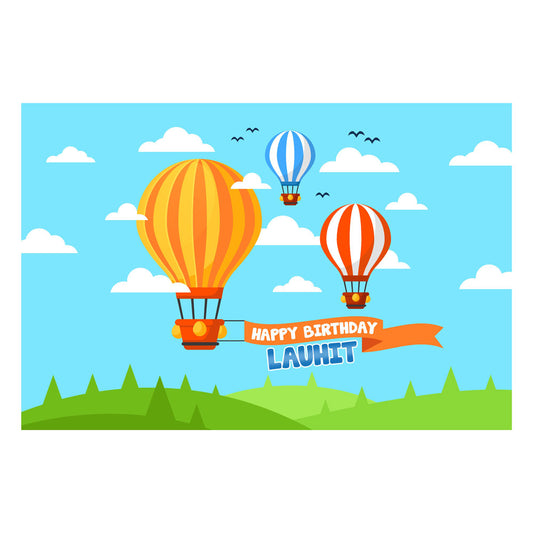 Hot Air Balloon Theme Backdrop