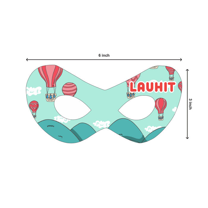 Hot Air Balloon Theme Personalized Eye Mask