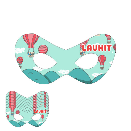 Hot Air Balloon Theme Personalized Eye Mask