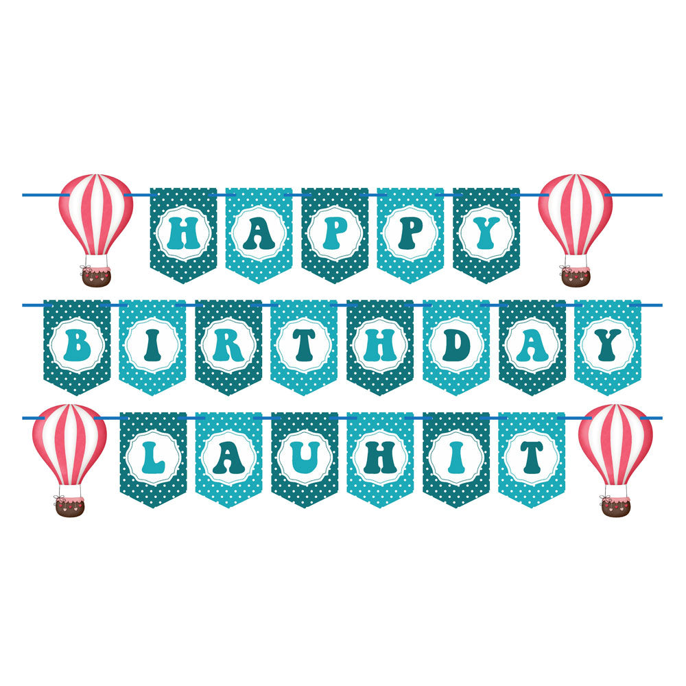 Hot Air Balloon Theme Customized Bunting
