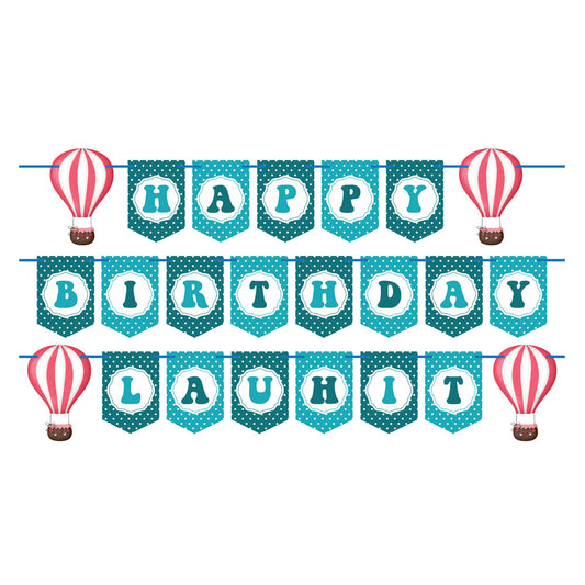 Hot Air Balloon Theme Customized Bunting