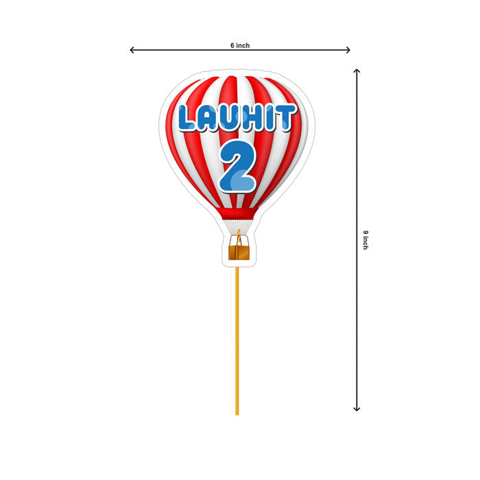 Hot Air Balloon Theme Customized Caketopper