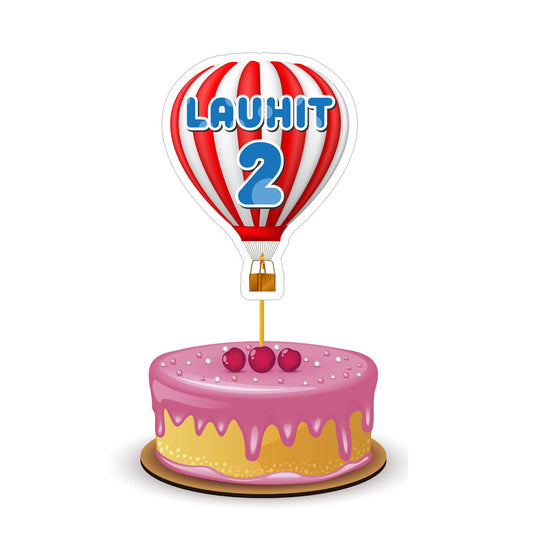 Hot Air Balloon Theme Customized Caketopper