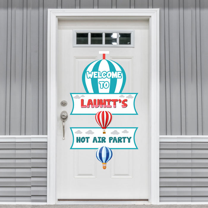 Hot Air Balloon Theme Door Poster