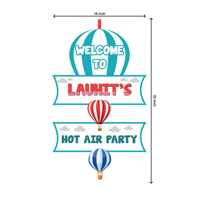 Hot Air Balloon Theme Door Poster