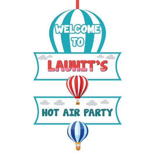 Hot Air Balloon Theme Door Poster