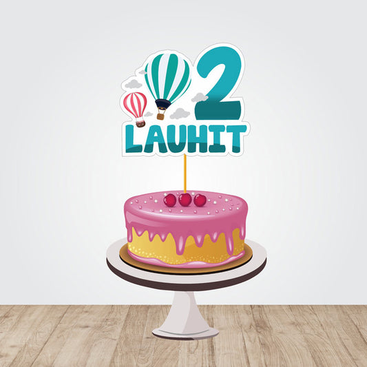Hot Air Balloon Theme Caketopper