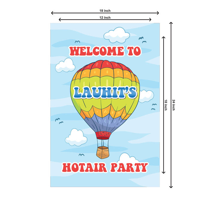 Hot Air Balloon Theme Personalized Welcome Board