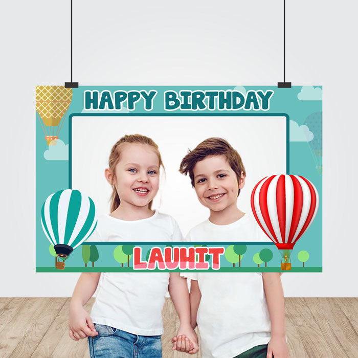 Hot Air Balloon Theme Personalized Photobooth
