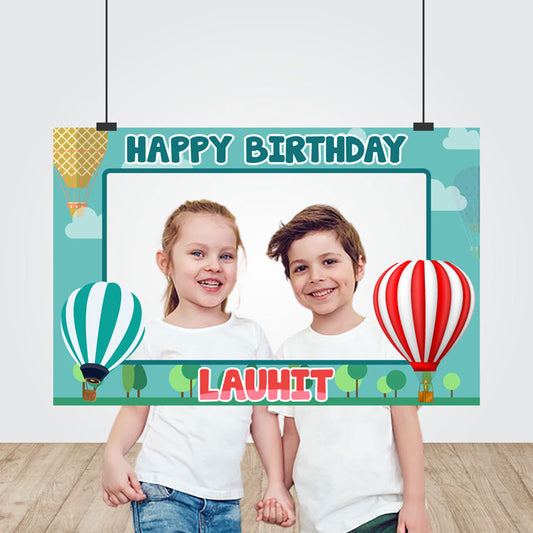 Hot Air Balloon Theme Personalized Photobooth