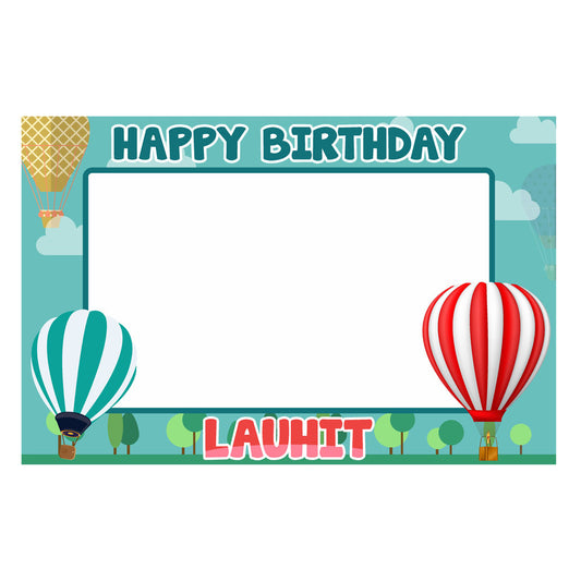 Hot Air Balloon Theme Personalized Photobooth