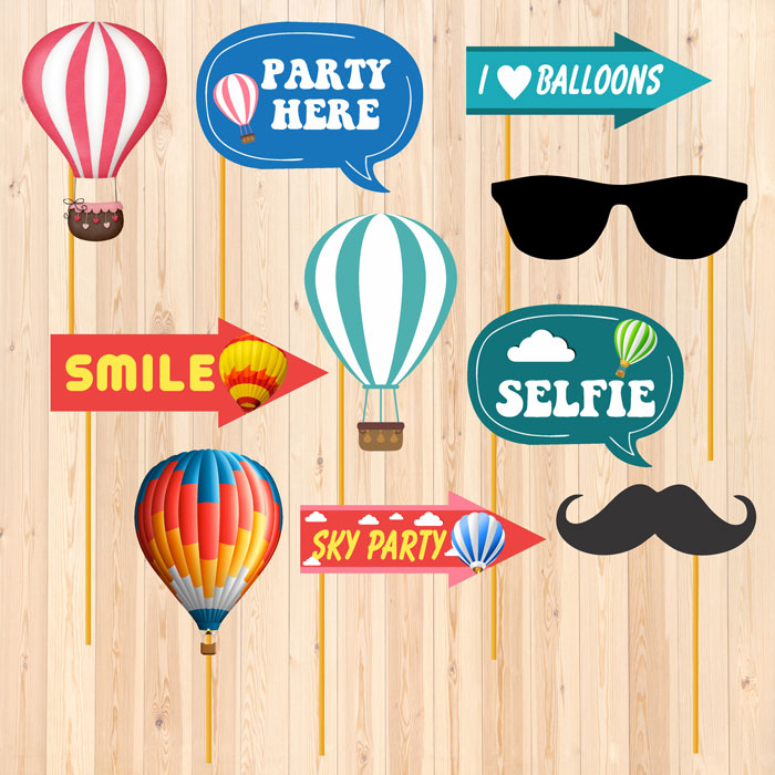 Hot Air Balloon Theme Props