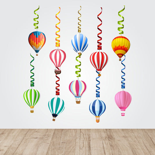 Hot Air Balloon Theme Swirls