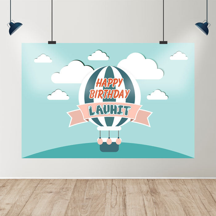 Hot Air Balloon Theme Customized Backdrop